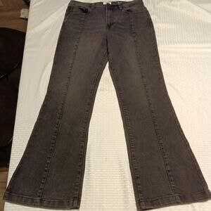 Kensie Women's Black Savannah High-Rise Flare Denim Jeans Size 10/30 vintage Y2k